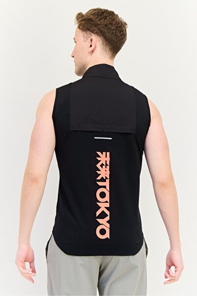 Asics Men Sportswear Fit Sleeveless Running Vest, Black