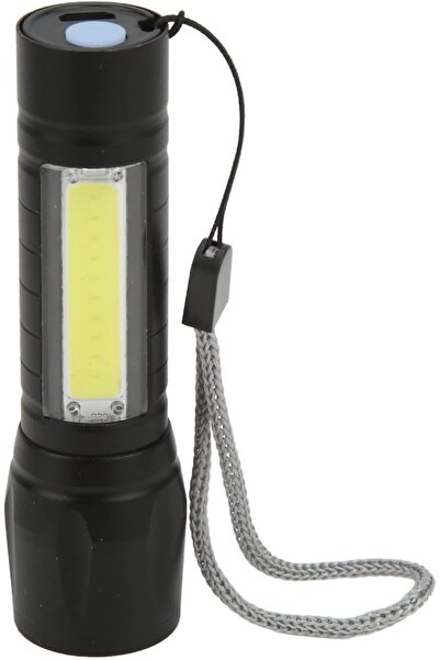 Zen Store مصباح يدوي LED قابل لإعادة الشحن عبر USB بمدى إشعاع 300 متر