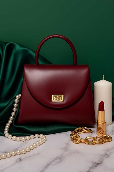 Mimoza Women's Hand Shoulder Bag - Mini Stylish with Gold Chain Strap Detail