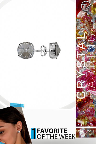 Twem Silver Zirconia Swaroski Crystal Stone Ss Prong Stud Earrings |   Sparkl...