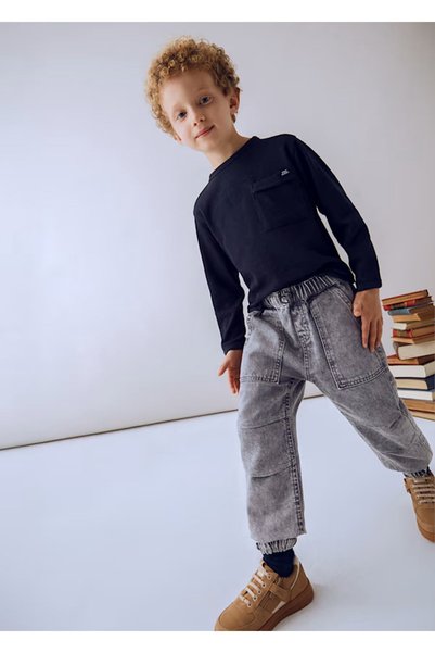 MAYORAL 04560-45 Gray Denim Pants