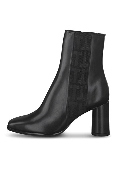 Tamaris black ankle boots with rounded heel