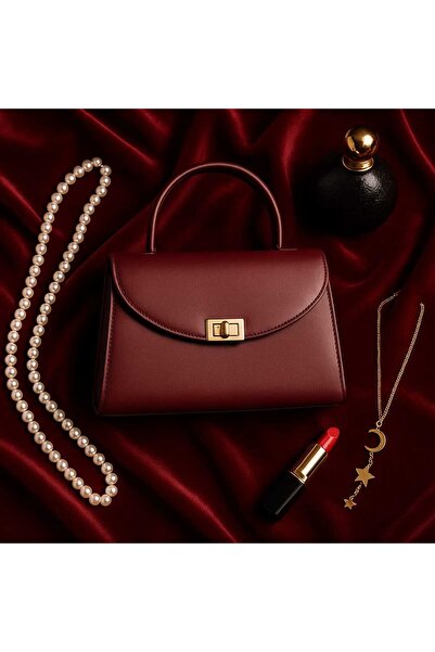 Mimoza Women's Hand Shoulder Bag - Mini Stylish with Gold Chain Strap Detail