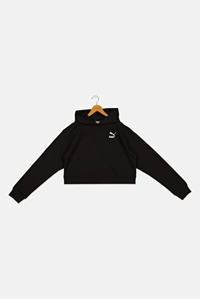 Puma Kids Girl Sportswear Fit Long Sleeve Outdoor Hoodies, Black