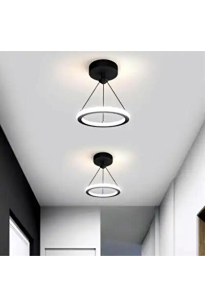 LED CONCEPT LED chandelier with three types of light, black, round, 27W, 22x22x30cm