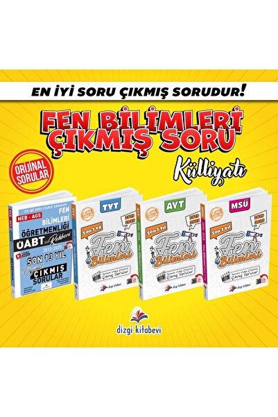 Dizgi Kitap 2026 Meb Ags ÖABT Fen Bilimleri Öğretmenliği Video Çözümlü Orijin...