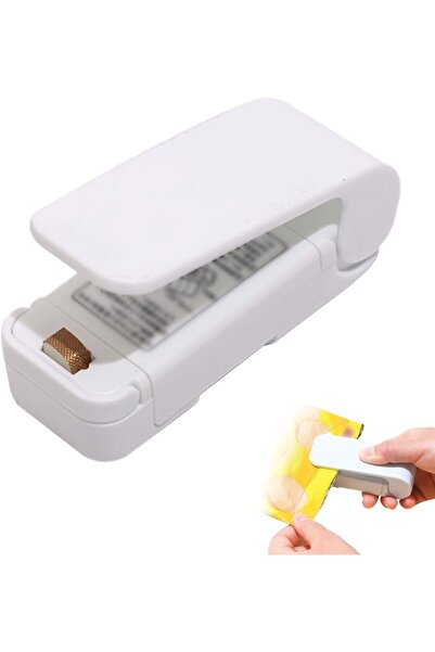 Generic الة اغلاق وتغليف الطعام واكسسوارات المطبخ والاكياس البلاستيكية الصغيرة لتنظيم وتخزين ابيض