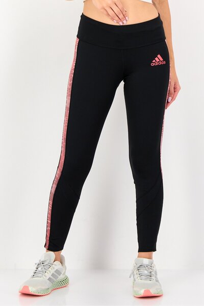adidas Women Sportswear Fit Brand Logo Running Tights, Black
