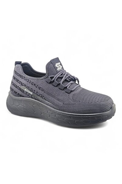 Stone Lightweight Knitted Sneakers