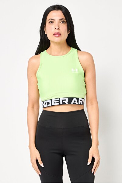 Under Armour قميص داخلي نسائي رياضي بدون أكمام مناسب للأنشطة الخارجية، لون لي...