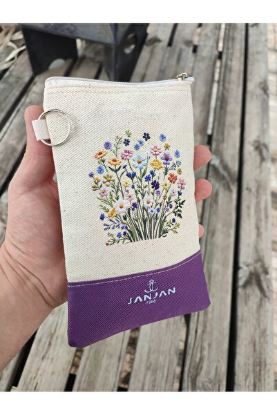 JANJAN Сумка для телефону на ремінці, гаманець на ремінці, сумка для телефону з канвасу, сумка на пояс, гаманець на ремінці,