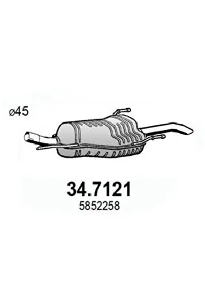 ASSO Toba Esapament Finala Opel Astra G