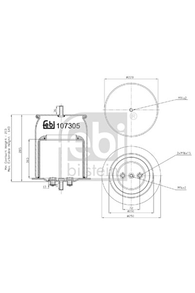 FEBI BILSTEIN Въздушни окачващи маншони за Iveco Stralis 2