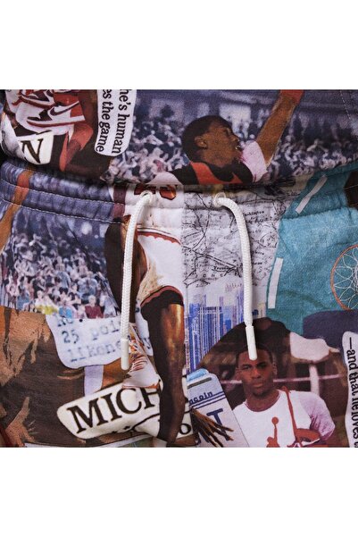 Nike Jordan double thread non-rising collage printed children's track shorts 95d397