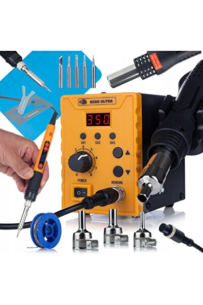 Other Rosfix 858D 80W Soldering Set with Mat 700W 180-500°C