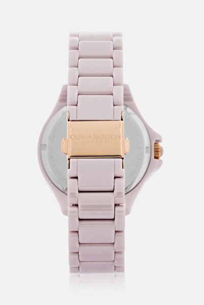 Olivia Burton Women 2400035 Quartz Ceramic Strap 36 mm, Pink