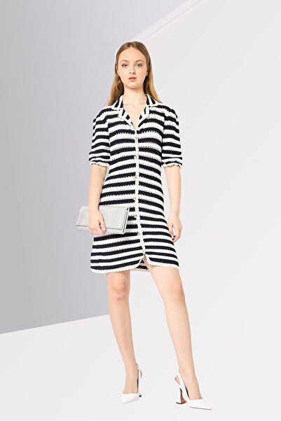 Maje Women Knitted Mini Dress, Multicolor