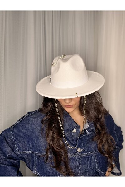 laviyonsa Панамська ковбойська фетрова капелюх з дизайнерськими аксесуарами