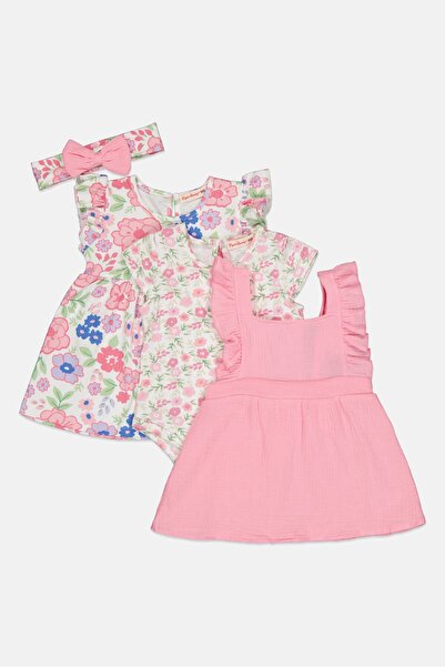 English Laundry Toddlers Girl 4 Pcs Floral Print Dress Set, Multicolor