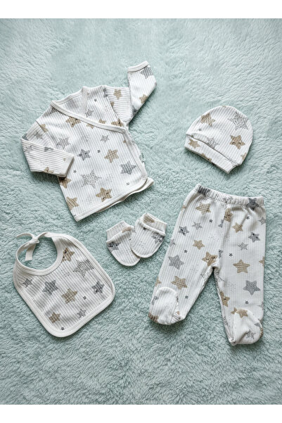 KAENCO 10 Parça Yeni Doğan Hastane Çıkışı & Hoş Geldin Erkek Bebek Seti (Hediye Kutulu&Ayıcıklı)–Babyshower
