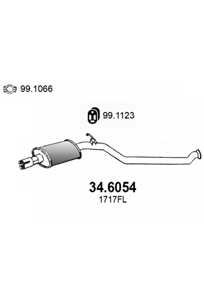 ASSO Toba Esapamet Intermediara Opel Astra F/Astra G Vauxhall Astra Model 3/A...