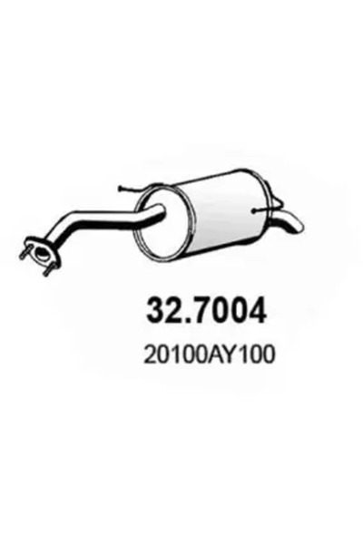 ASSO Toba Esapament Finala Nissan Micra 2/Micra 3/Note