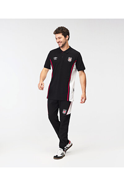 Kartal Yuvası Πέσιτσας Σ.Κ. Μπλουζάκι πόλο με λαιμόκοψη από βαμβάκι για προπόνηση ομάδας Bjk Umbro 25/26 ΜΑΥΡΟ