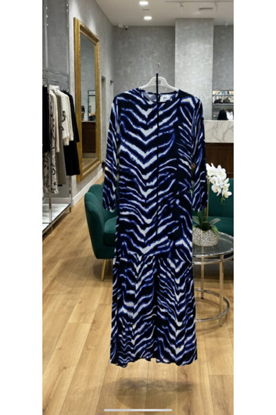 fariza tekstil Φόρεμα χιτζάμπ από βισκόζη με σχέδια