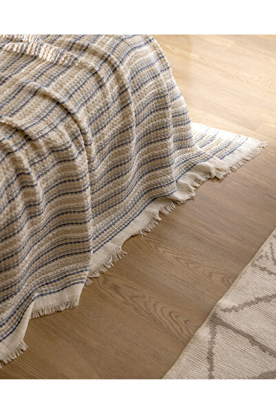 Madame Coco Marinos Çift Kişilik Yatak Örtüsü - İndigo