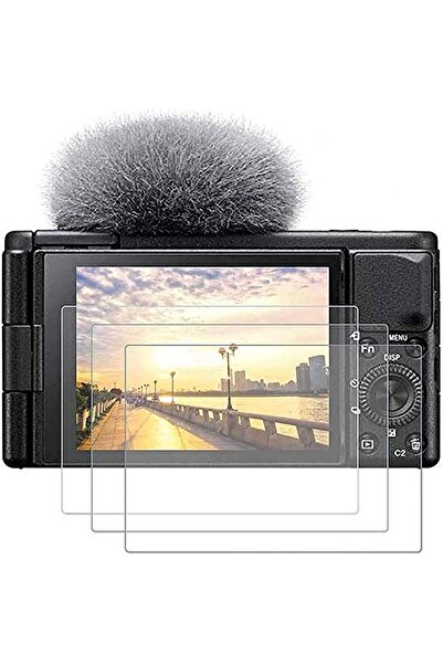 PCTC واقي شاشة من الزجاج المقوى لهاتف Sony ZV-1 (2020) - عبوة من 3 قطع، 0.3 م...
