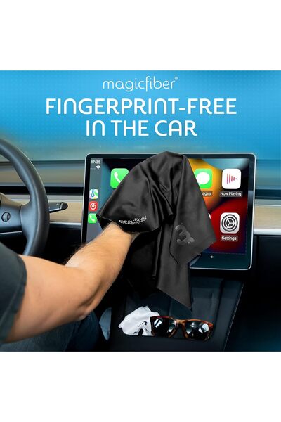 MagicFiber Extra Large Microfiber Cleaning Cloth - Premium Cloth for TV, Screens, Windows, Mirrors &