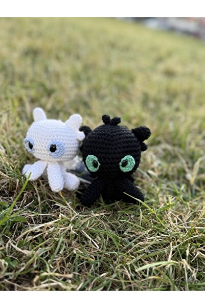 SLECrochet El Yapımı Dişsiz Ejderha Amigurumi Oyuncak – Night Fury – How to T...