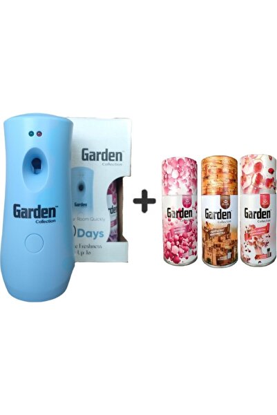 Garden Oda Kokusu Makine +Sprey 260 ml + Spreyi Bubble Gum Parfüm Esansı Gizemli Doğu 260 ml x 3Adet