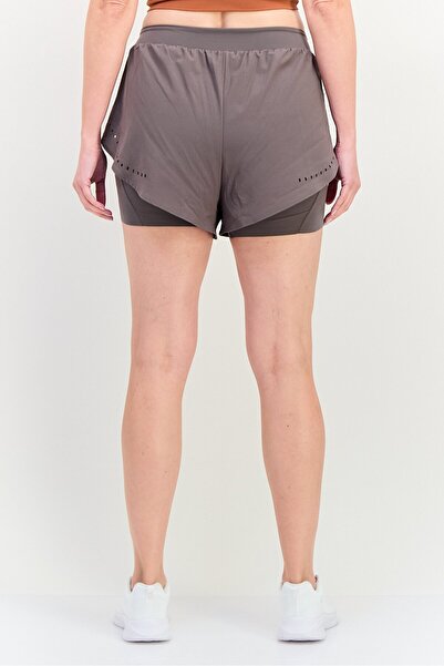 adidas Women Sportswear Fit 2 In 1 Training Shorts, Grey