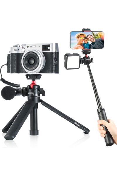 ulanzi حامل ثلاثي MT-16 للطاولة والسفر مع حامل الحذاء البارد