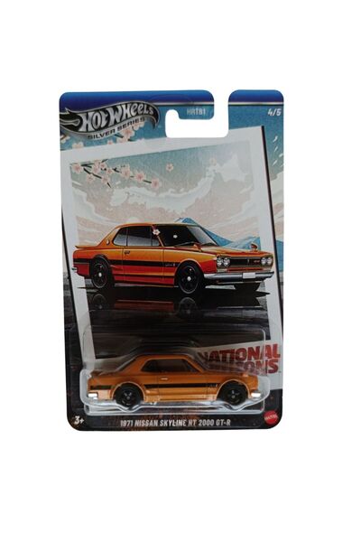 HOT WHEELS نيسان سكايلاين إتش تي 2000 جي تي-آر طراز 1971 الإصدار الفضي