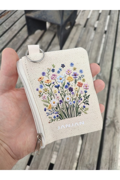JANJAN Гаманець для дрібних грошей, органайзер, маленький гаманець на блискавці, гаманець з канвасу, дитячий гаманець