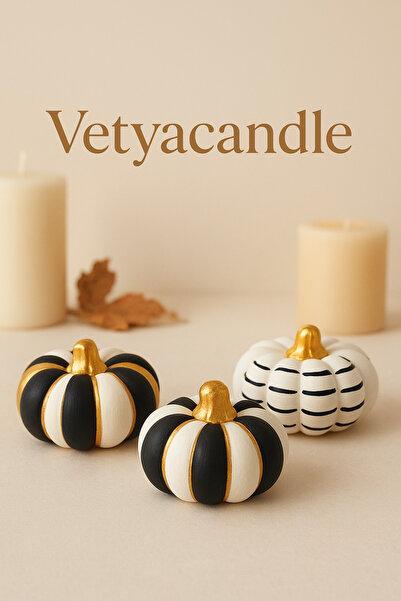 ARVAS KİMYA El yapımı Dekoratif 3 lü kabak obje