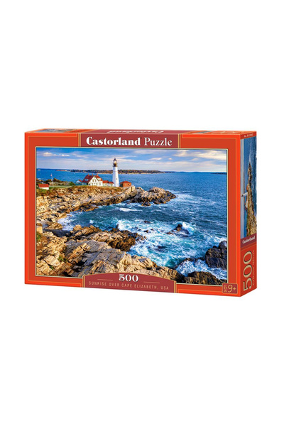 Castorland Puzzle 500 piese Răsărit de soare peste Capul Elizabeth, SUA 53667