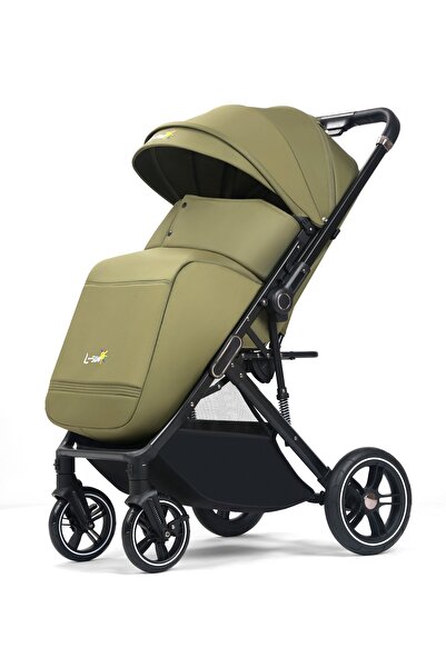 L-Sun Children's Sports Stroller, Folding Trolley, Adjustable Backrest with Sleeping Position, Cover and Bag