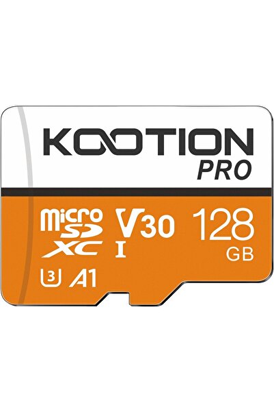 Kootion 128GB microSDXC U3 V30 A1 High-Speed Memory Card (Red/White)
