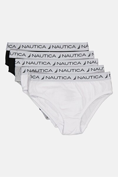 Nautica ملابس داخلية للبنات، 5 قطع، بشعار العلامة التجارية، متعددة الألوان