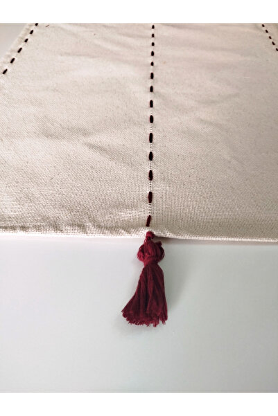 denizli hatırası Authentic Bohemian Style Linen Striped Tasseled 47X105 cm Runner