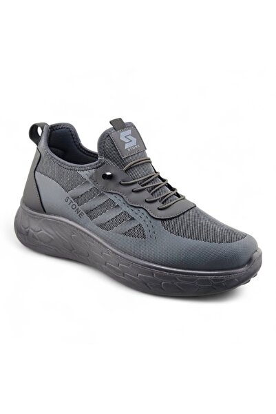 Stone Lightweight Knitted Sneakers