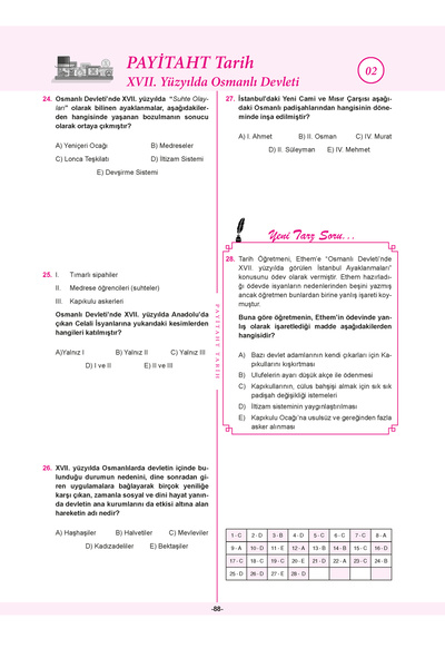 Doktrin Yayınları 2026 KPSS AGS Payitaht Tarih Soru Bankası + 1 KPSS Deneme Hediyeli