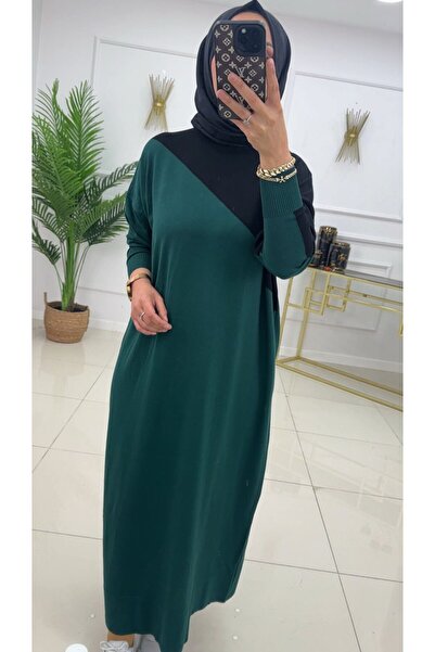 Valens Butik Piece Patterned Hijab Tunic Dress Bouquet