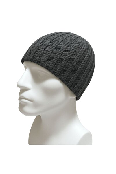 AXE SPORTSWEAR Чоловіча зимова антрацитова шапка з підкладкою Basic