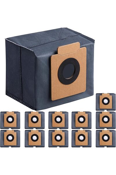 CHIKIXSON أكياس غبار لجهاز eufy X10 Pro Omni وX8 Pro، سعة 2.5 لتر، عبوة من 12...