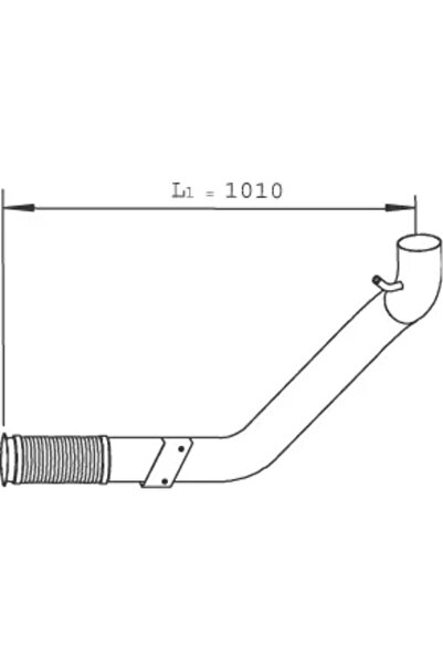 Dinex Racord Evacuare Fata Iveco Eurostar/Eurotech Mh/Eurotech Mp