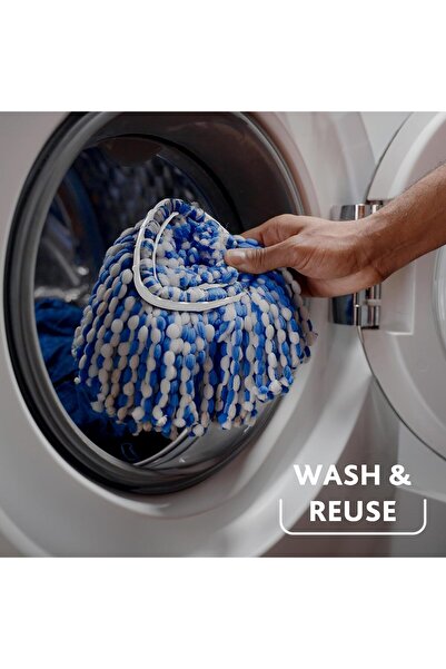 Generic O-Cedar Microfiber Replacement Mop Head for EasyWring RinseClean Spin Mop, 1-Pack, Blue